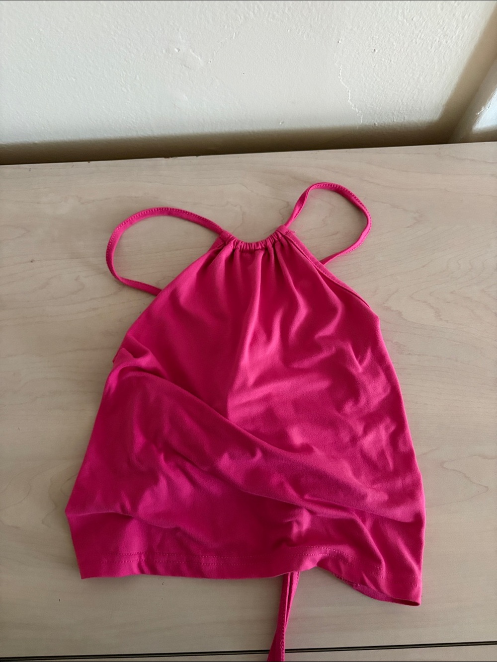 Hot Pink Halter tank top